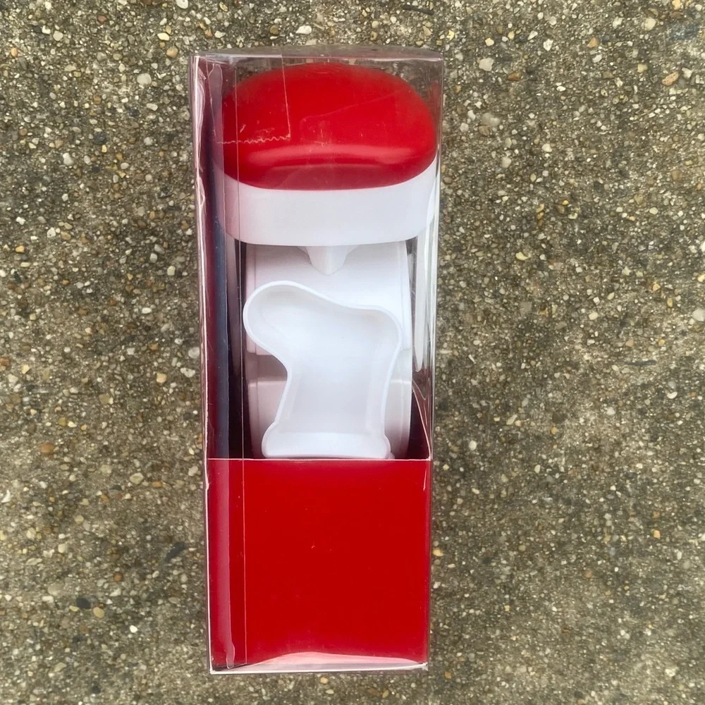 Crate&Barrel Roll & Cut Cookie Cutter AND Sleigh Bell Bistro Mini Tongs NWT